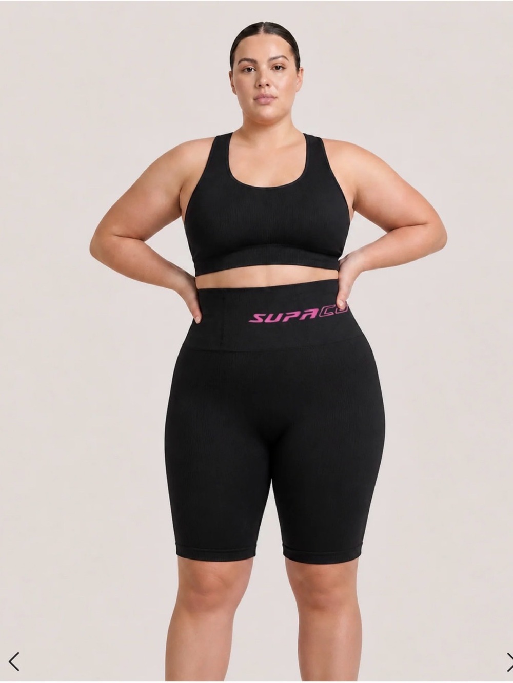 Supacore Clara Xtra CORETECH® POTS Compression Shorts — M — Black